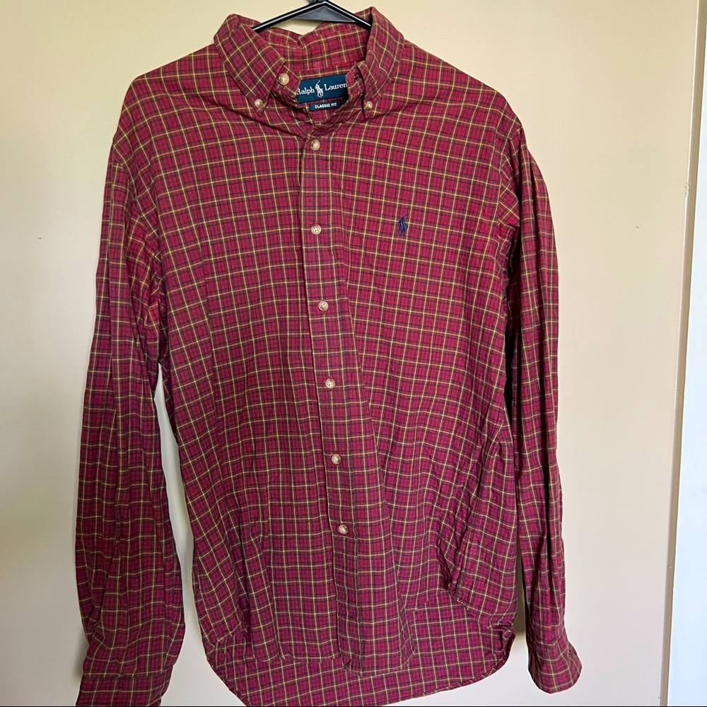 Raulp Lauren plaid classic fit button up